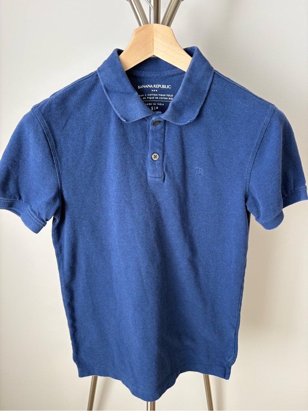 Banana Republic Men's Blue Cotton Polo Shirt